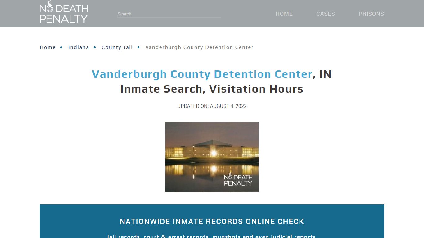 Vanderburgh County Detention Center, IN Inmate Search ...